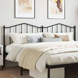 vidaXL Kovinsko posteljno vzglavje črno 160 cm | Shoptok.si