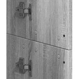  Visoka komoda siva boja hrasta 60x35x180 cm konstruirano drvo | shoptok.hr