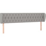 Maison Chic vzglavna omarica - nočna omarica - posteljna omarica z ušesi svetlo sivo 203x23x78/88 cm blago, (21707860) Cene