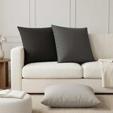  Presvlaka za jastuk 2 pcs HEERLEN Siva 80 x 80 cm Poliester Slike