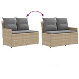  Vrtni naslonjač s kotno sedežno garnituro 2 Kos PE ratan, (5000283366) | Shoptok.si