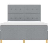  s opruga kutije Svijetlo siva 160 x 200 cm tkanina | shoptok.hr