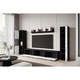 MID.YOU Dnevni Regal Bogota Xl, Antracit, Bela, 4-Delno | Shoptok.si
