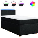 Maison Chic Box spring postelja - Vzmetna postelja z vzmetnico črna 80x200 cm blago SL10246, (21883527) | Shoptok.si