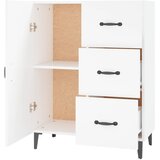  Komoda bijela 69,5x34x90 cm od konstruiranog drva | shoptok.hr