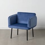 Ixia Svetlo moder žameten fotelj – | Shoptok.si