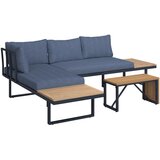 Ambia Garden LOUNGE GARNITURA tikovina trd les aluminij, nerjaveče jeklo | Shoptok.si