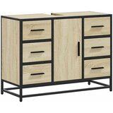  Kupaonski ormarić za umivaonik boja hrasta 80x33x60 cm drveni | shoptok.hr