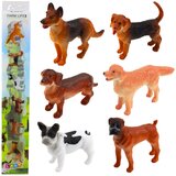  Set of Mini Figures Dogs German Shepherd Dachshund French Bulldog 4cm 6pcs Cijene