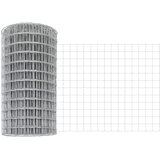  Ograda s postovima Srebrno 0,4 x 50 m Čelik i PVC | shoptok.hr