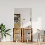  Vrata za pse s postoljem 2 pcs Staro drvo 60 x 80 cm | shoptok.hr