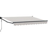  Povlačivi tende Svijetlo siva i bijela. 4 × 3 m | shoptok.hr