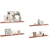  Polica na zidu 4 pcs Crvena 100 x 9 x 3 cm Konstruirano drvo | shoptok.hr