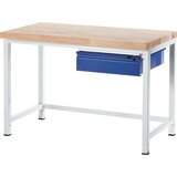 RAU delovna miza z ogrodjem, 1 predal velikosti l, 1 prečna ojačitev, globina 700 mm, širina 1000 mm | Shoptok.si