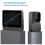  Pametno zvono sa kamerom i monitorom - Video interfon IP65 | Eponuda.com