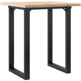  Blagovaonski stol O-oblika 70x70x75,5 cm od borovine i čelik | Eponuda.com