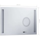  Kupaonsko LED zidno ogledalo sa senzorom na dodir 100 x 60 cm | shoptok.hr