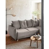 Miuform Svjetlo smeđa sklopiva kutna garnitura od samta (s desnim kutom) Lazy Lukka – | shoptok.hr