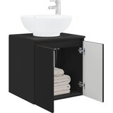  Umivaonik s policom Crna 49,5 x 44,5 x 65 cm Konstruirano drvo | Eponuda.com