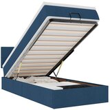 vidaXL Otomanski posteljni okvir z vzmetnico moder 80x200 cm blago, (22053349) | Shoptok.si