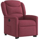  Naslonjač na podizanje od tkanine crvena boja vina | shoptok.hr