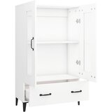  Visoka komoda bijela 70 x 31 x 115 cm od konstruiranog drva | shoptok.hr