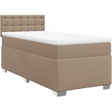  s oprugama i madrac cappuccino 90x200 cm od umjetne kože | shoptok.hr