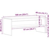 TV ormarić boja hrasta sonome 100x40x40 cm konstruirano drvo | shoptok.hr