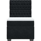 vidaXL box spring krevet s madracem crni 80 x 200 cm baršunasti | shoptok.hr