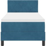  LED Box Spring Krevet Tamno plava 80 x 200 cm Baršun | shoptok.hr
