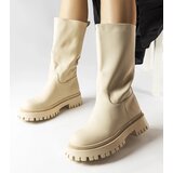 Gemre Beige Matte Boots Hollie | Shoptok.si