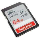 Sandisk SDXC 64GB ultra micro 140MB/s A1 class 10 UHS-I sa Adap. cene