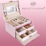 Beautylushh satenska kutija za nakit, roza | shoptok.hr