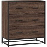 Maison Chic Komoda - Predalnik rjavi hrast 68x35x76 cm inženirski les in kovina, (21722426) | Shoptok.si