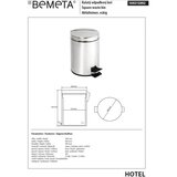 BEMETA Koš 30x65 cm, nerđajući čelik/srebrna | Eponuda.com