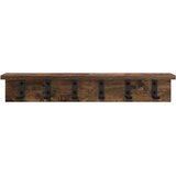  Vješalica za kapute na zidu Dimljeni hrast 60 x 10,5 x 10,5 cm | shoptok.hr