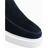 Ombre men's slip-on half shoes on thick sole - navy blue | ePonuda.com