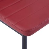 vidaXL Jedilna garnitura 7-delna vinsko rdeča | Shoptok.si