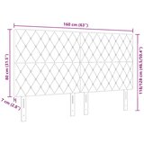  Uzglavlje Tamno plava 160 cm Baršun | shoptok.hr