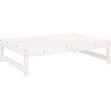  Vrtni tabure bijeli 120 x 80 cm od masivne borovine | shoptok.hr