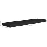 vidaXL plutajuća zidna polica crna 90 x 23,5 x 3,8 cm MDF | shoptok.hr