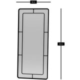 Hanah home Podno ogledalo Edge, 80 cm x 180 cm, crno | Eponuda.ba