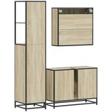  3-dijelni set kupaonskog namještaja boja hrasta sonome drveni | shoptok.hr
