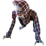 SHX Figura živali Volk sedeci volcji in glava roke animiran Halloween dekoracija | Shoptok.si