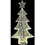 vidaXL Božično drevo med 160 LED Toplo bela 150 cm Akril | Shoptok.si