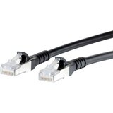 Metz Connect 1308451000-E RJ45 omrežni kabel\, Patch kabel CAT 6a S/FTP 1.00 m črna z zaščitnim zapornim zatičem 1 kos, (20421732) | Shoptok.si
