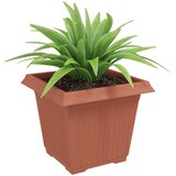  Kvadratna saksija za cvijeće 6 pcs Crvena cigla 33 x 33 x 26 cm | shoptok.hr