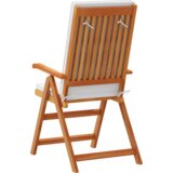  Stolica za vrt s nagibom s jastučićima 6 kom Solidna tikovina | shoptok.hr