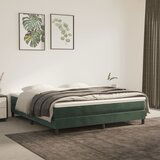 The Living Store Posteljni okvir temno zelen 180x200 cm žamet - Box Spring Posteljni Okvir, (21488389) Cene