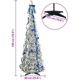  Umjetno božićno drvce s 150 LED svjetlima Bijelo 180 cm PVC | shoptok.hr